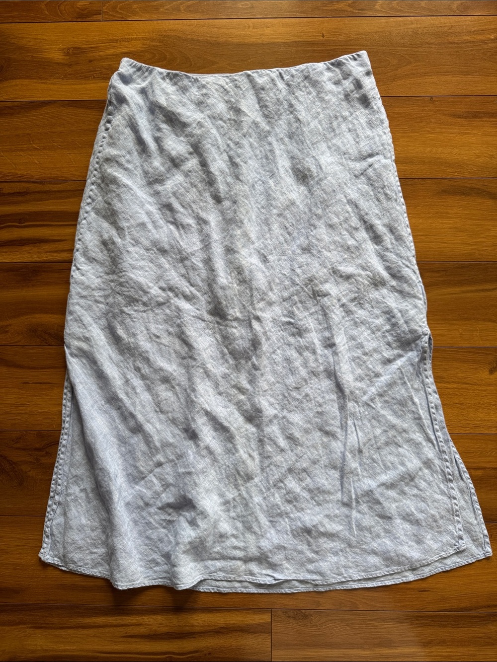 J.Crew Blue Linen Skirt L